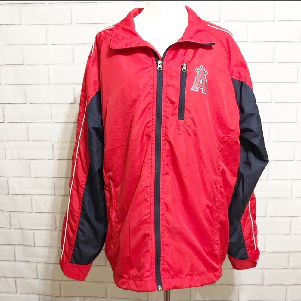 Los Angeles Angels Jacket Red Size Large